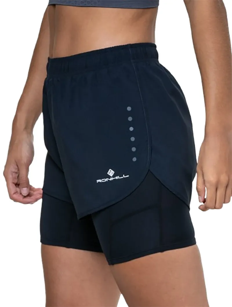 Ronhill Women's Core 3.5 inch Twin Short Black-2
