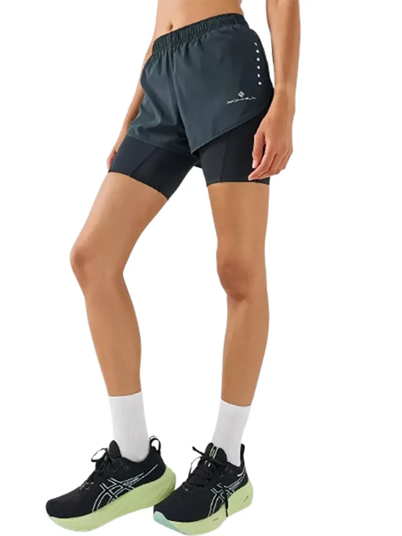 Ronhill Women's Core 3.5 inch Twin Short Black-9