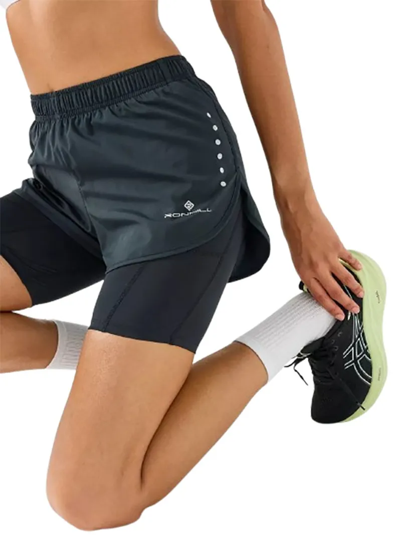 Ronhill Women's Core 3.5 inch Twin Short Black-6