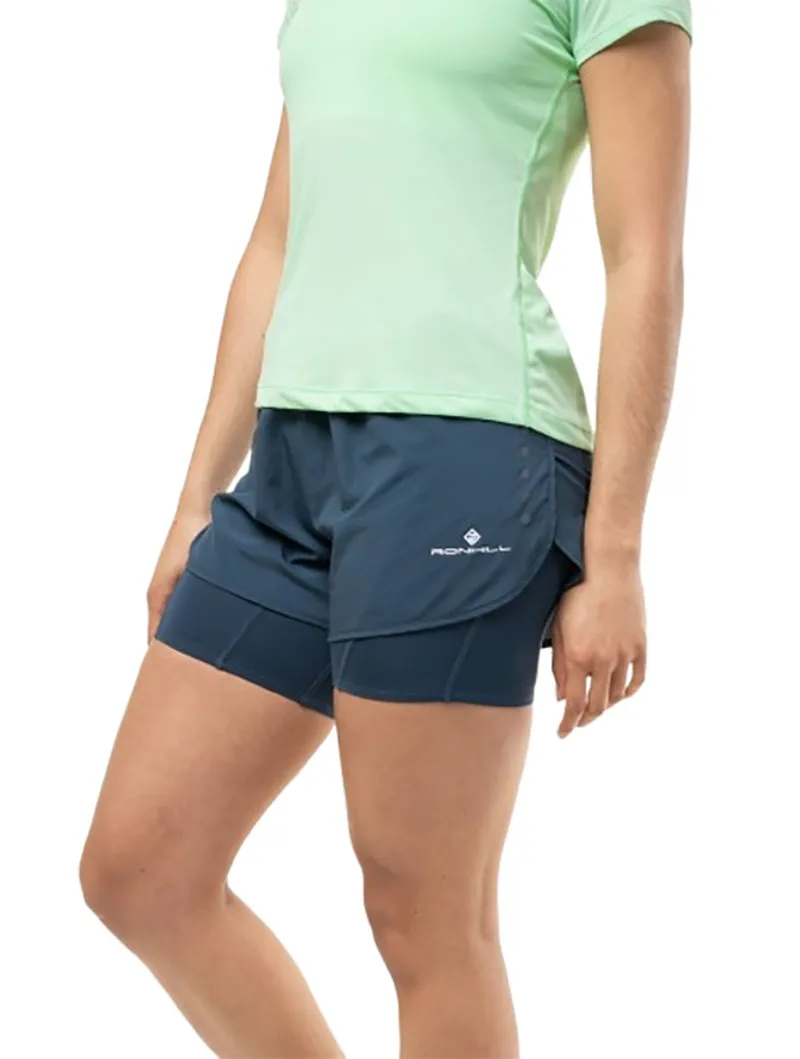 Ronhill Women's Core 3.5 inch Twin Short Evening Haze-2