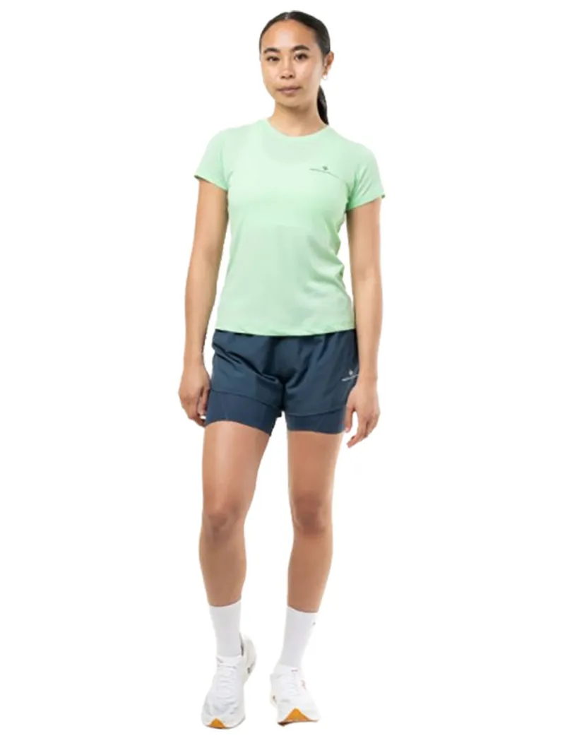 Ronhill Women's Core 3.5 inch Twin Short Evening Haze-5