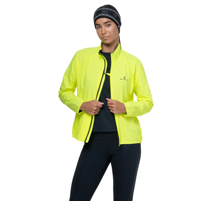 Ronhill Women's Core Jacket Fluo Yellow/Black-2