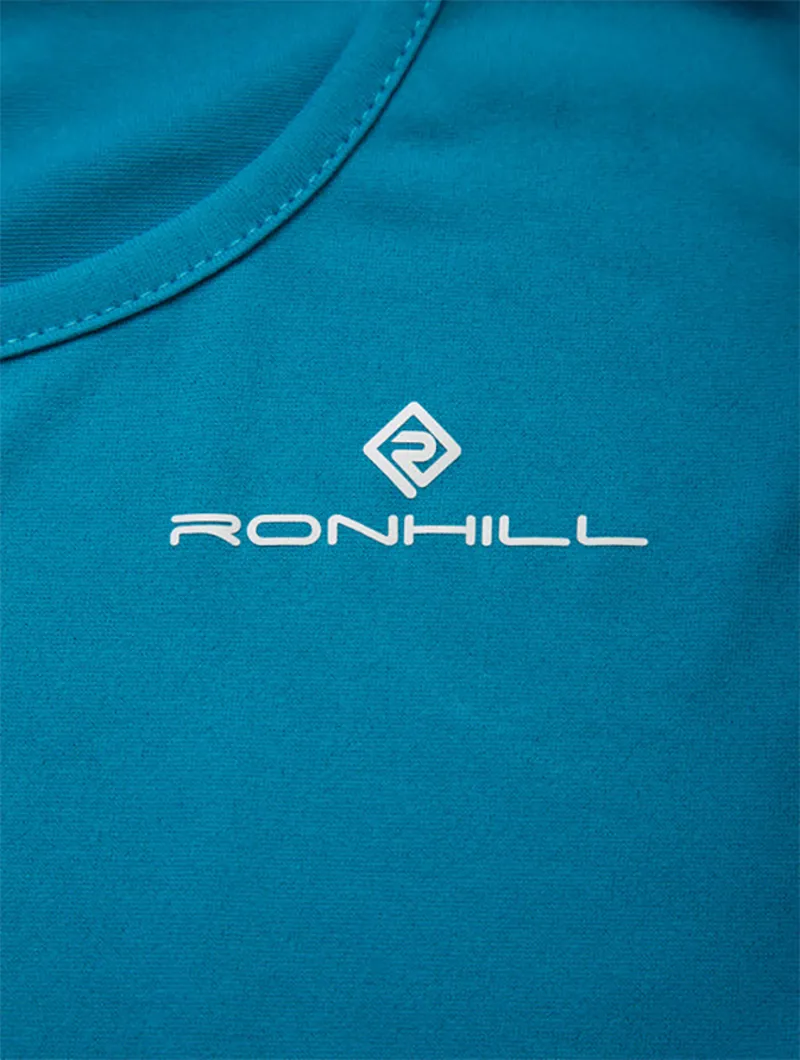 Ronhill Women's Core L/S Tee Azure/Bright White-2