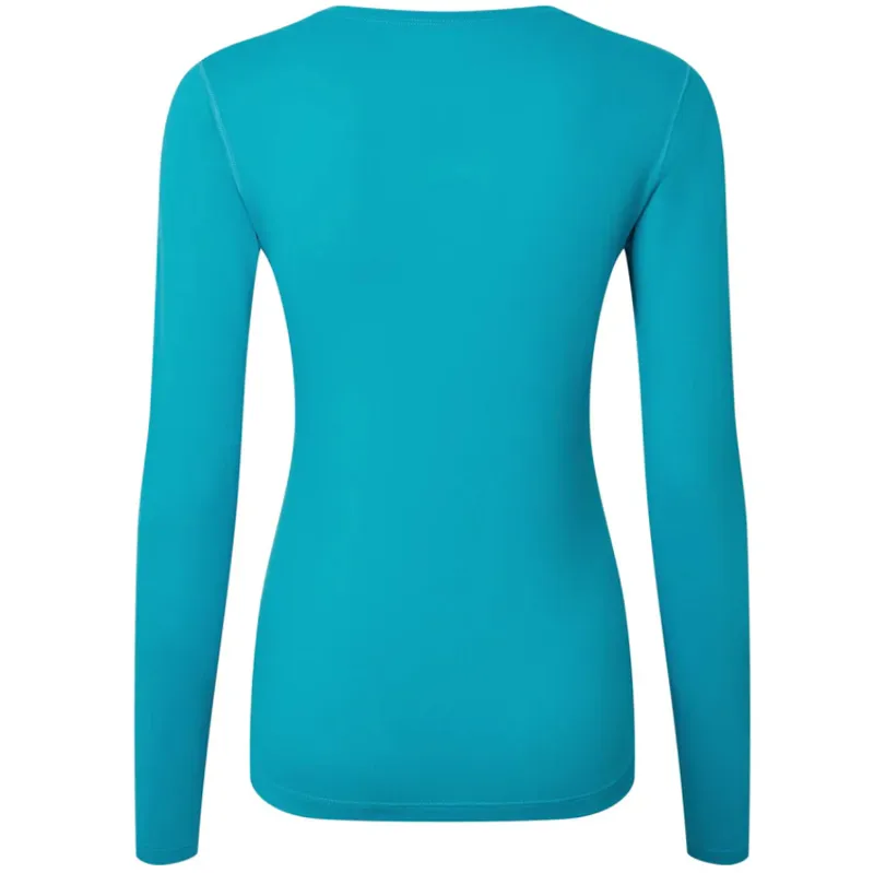 Ronhill Women's Core L/S Tee Azure/Bright White-1