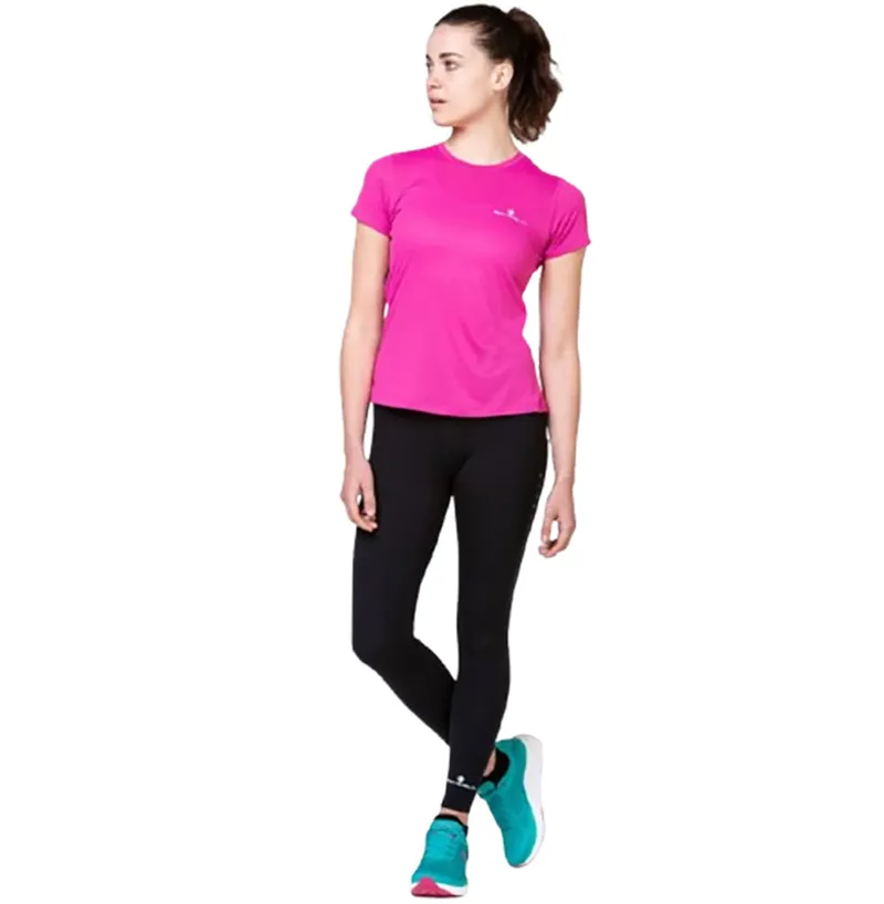 Ronhill Women's Core S/S Tee Razzmatazz/Bright White-4