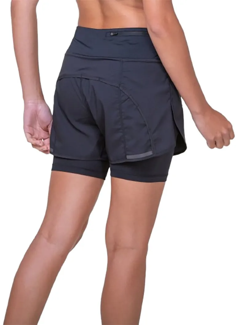 Ronhill Women's Tech 4.5 inch Twin Short All Black-3