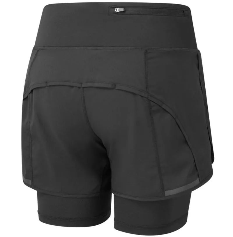 Ronhill Women's Tech 4.5 inch Twin Short All Black-1