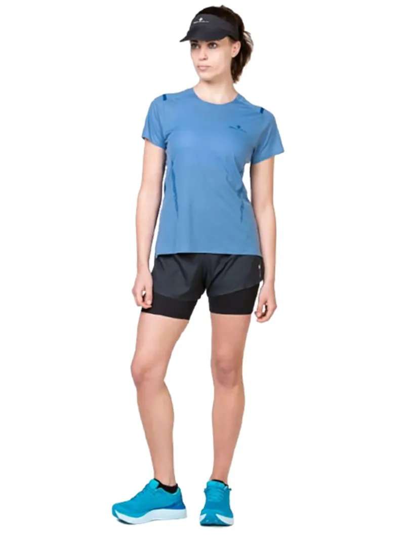 Ronhill Women's Tech Race S/S Tee Island/Tidal-4