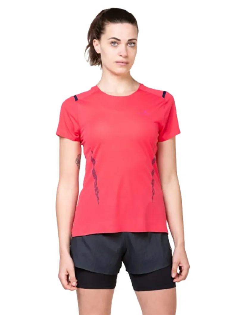 Ronhill Women's Tech Race S/S Tee Sunset/Razzmatazz-4