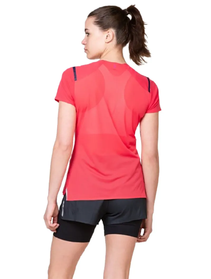 Ronhill Women's Tech Race S/S Tee Sunset/Razzmatazz-3