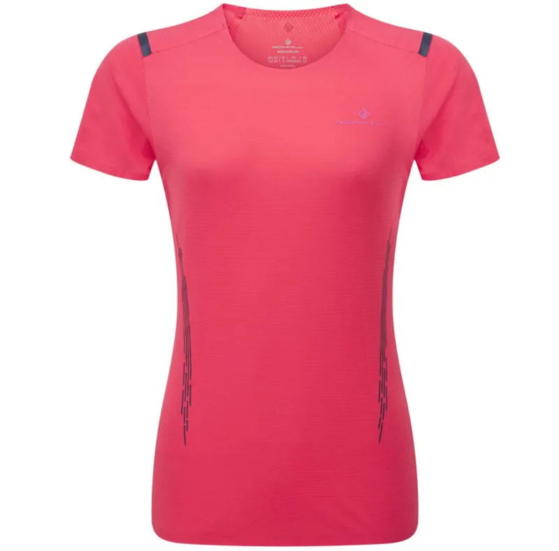 Ronhill Women's Tech Race S/S Tee Sunset/Razzmatazz