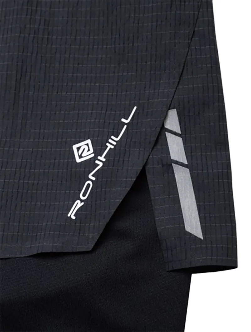 Ronhill Women's Tech Race Twin Short All Black-5