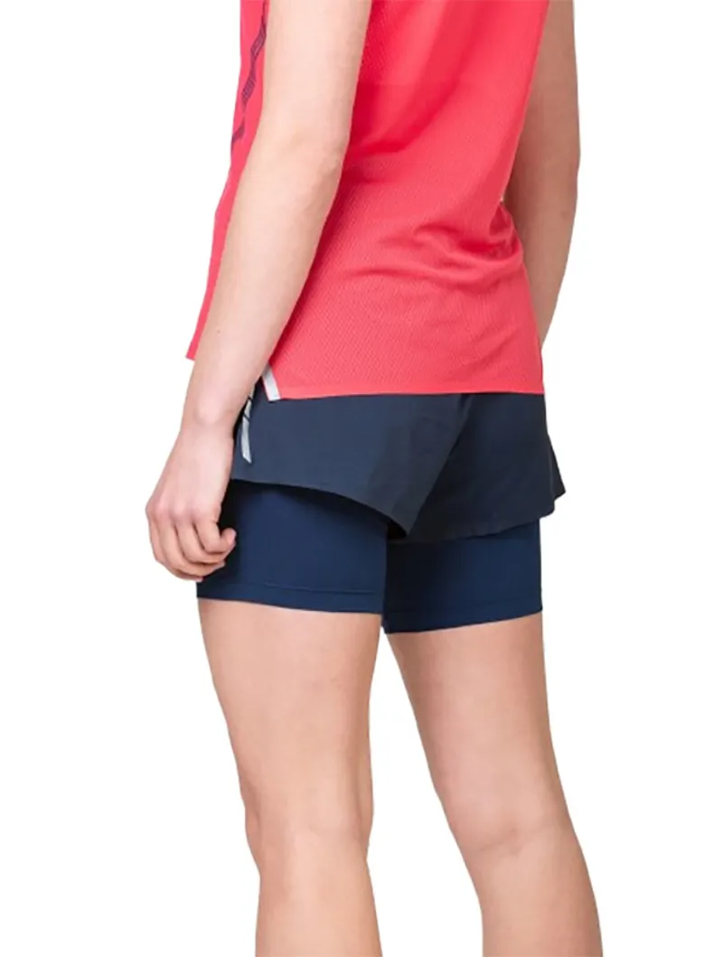 Ronhill Women's Tech Race Twin Short Dark Navy/Razzmatazz-3