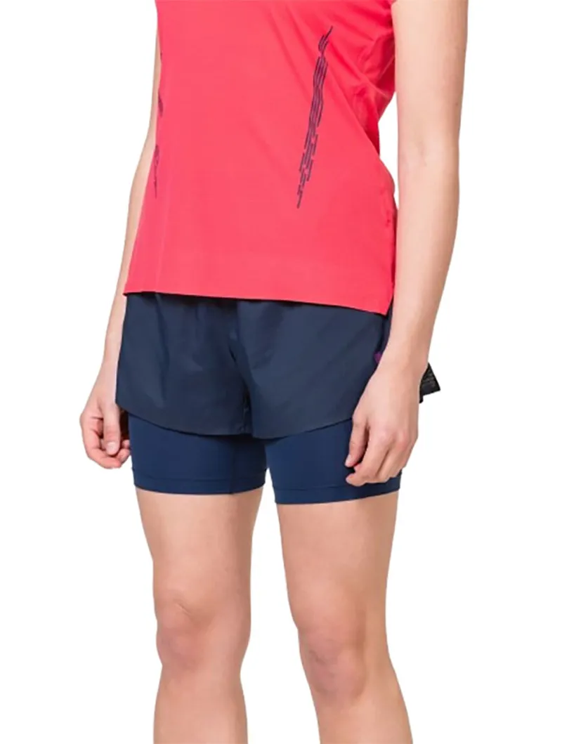 Ronhill Women's Tech Race Twin Short Dark Navy/Razzmatazz-2