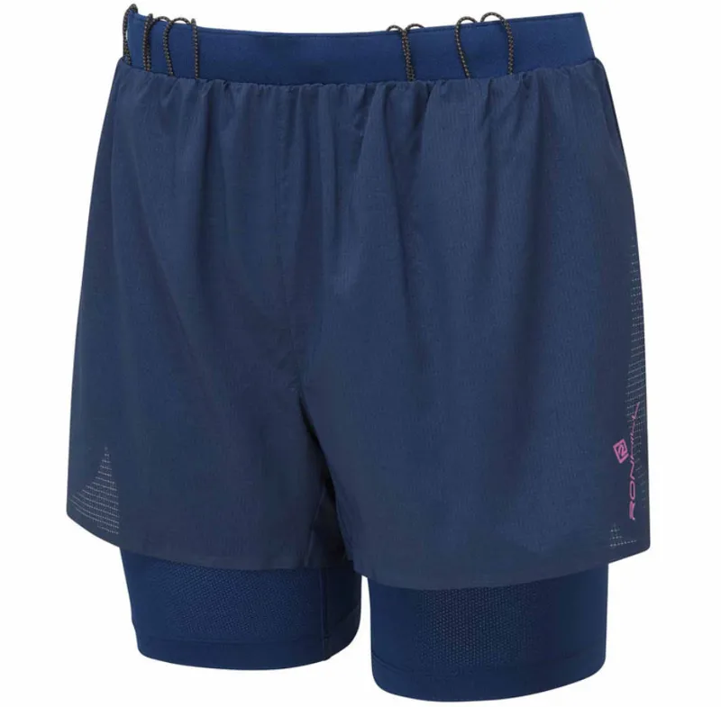 Ronhill Women's Tech Race Twin Short Dark Navy/Razzmatazz