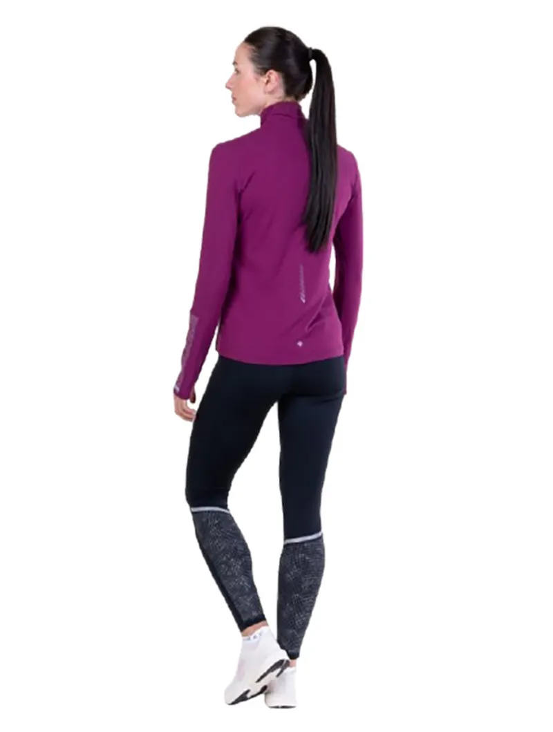 Ronhill Women's Tech Reflect 1/2 Zip Blackcurrant/Reflect-5