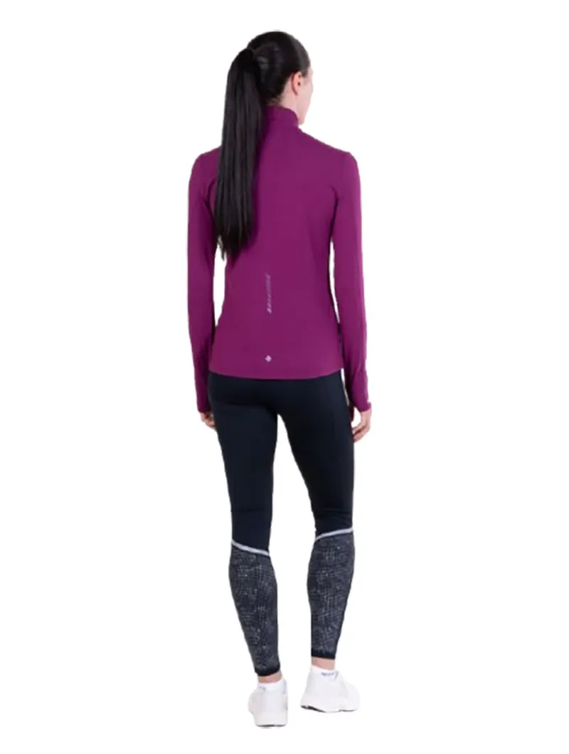 Ronhill Women's Tech Reflect 1/2 Zip Blackcurrant/Reflect-3