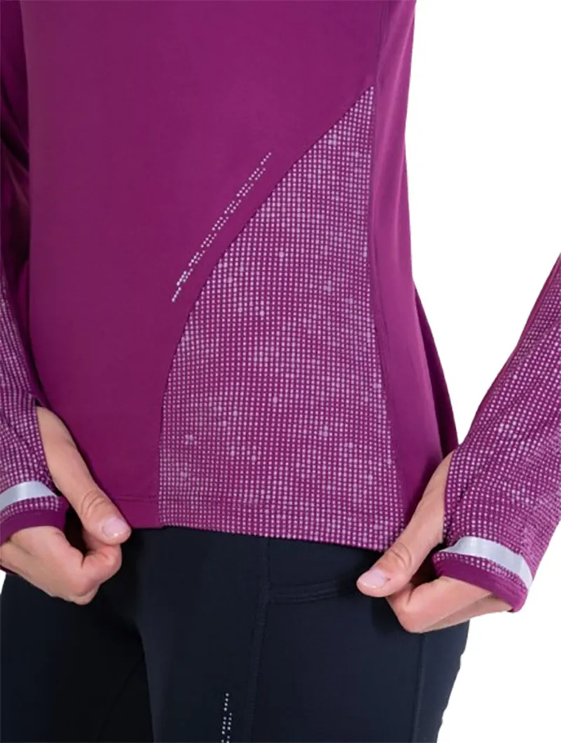 Ronhill Women's Tech Reflect 1/2 Zip Blackcurrant/Reflect-8