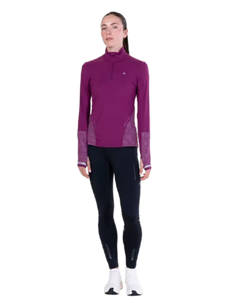 Ronhill Women's Tech Reflect 1/2 Zip Blackcurrant/Reflect-7