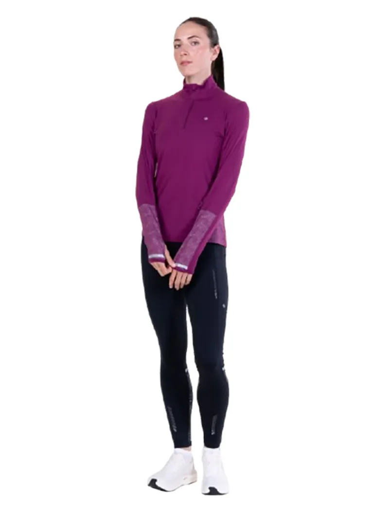 Ronhill Women's Tech Reflect 1/2 Zip Blackcurrant/Reflect-6