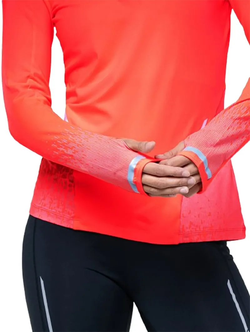 Ronhill Women's Tech Reflect 1/2 Zip Hot Coral/Reflect-6