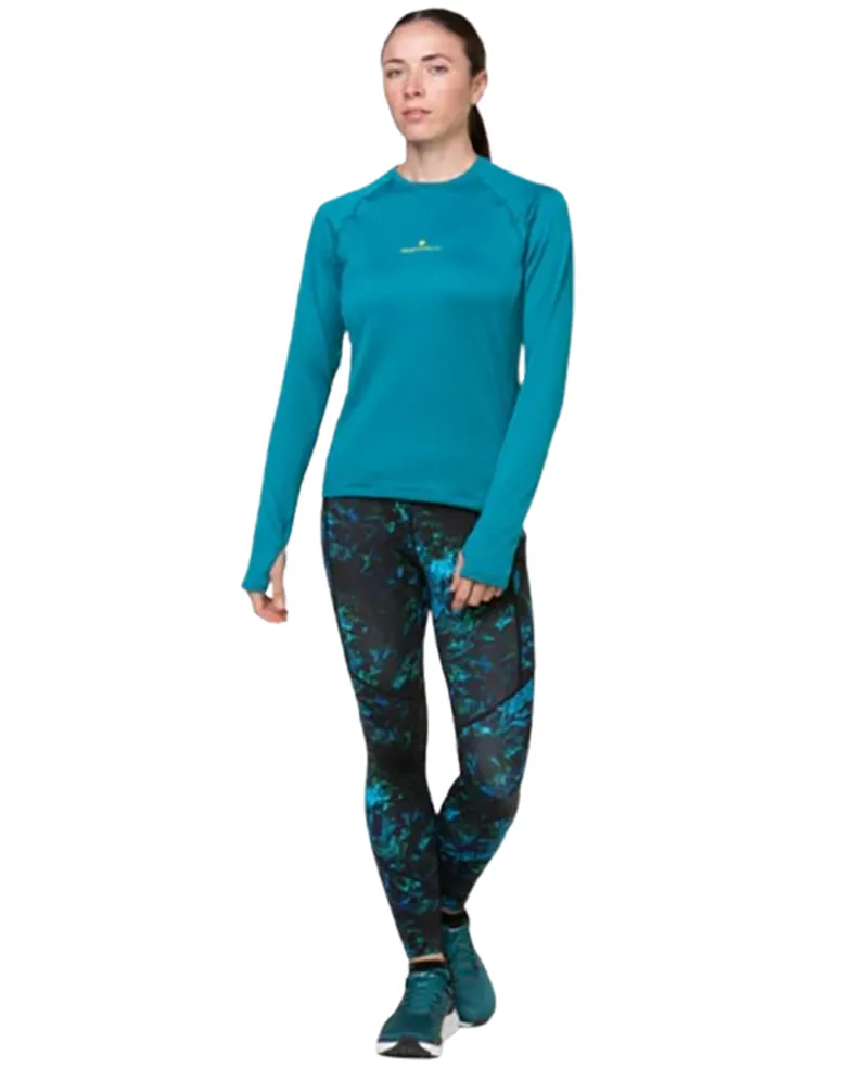 Ronhill Women's Tech Winter Crew Marine/Acid-4