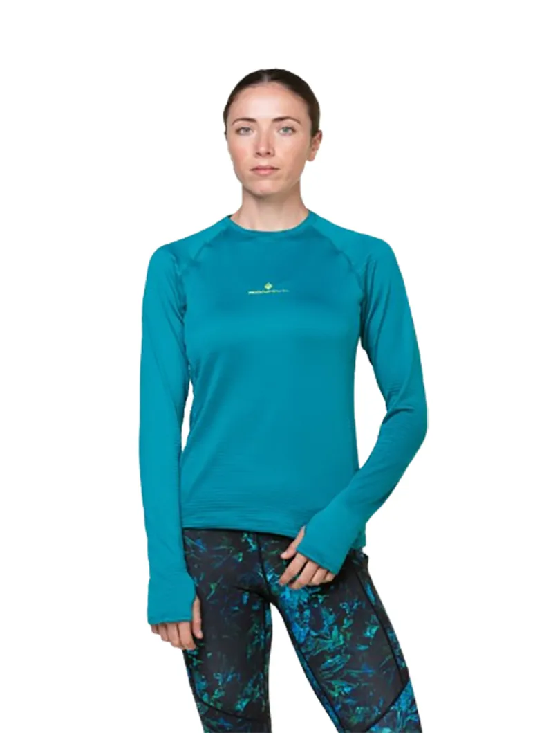Ronhill Women's Tech Winter Crew Marine/Acid-2