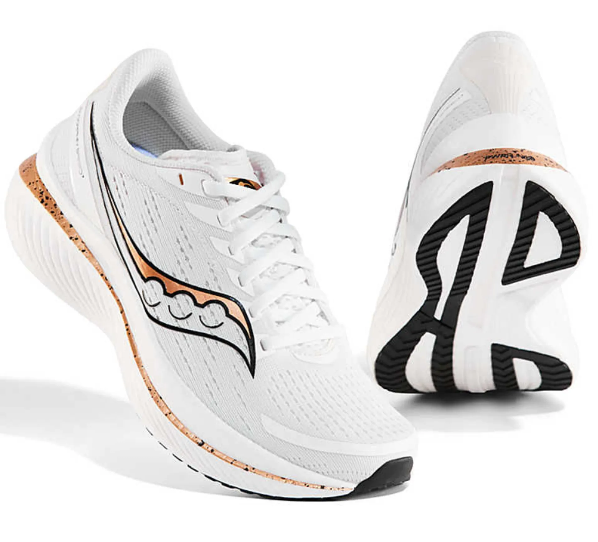 Saucony Endorphin Speed 3 Mens 13 Running Shoes Sneakers White Gold S20756-14 Saucony Endorphin Pro 3 Womens Running Shoes White Gold  main image 2