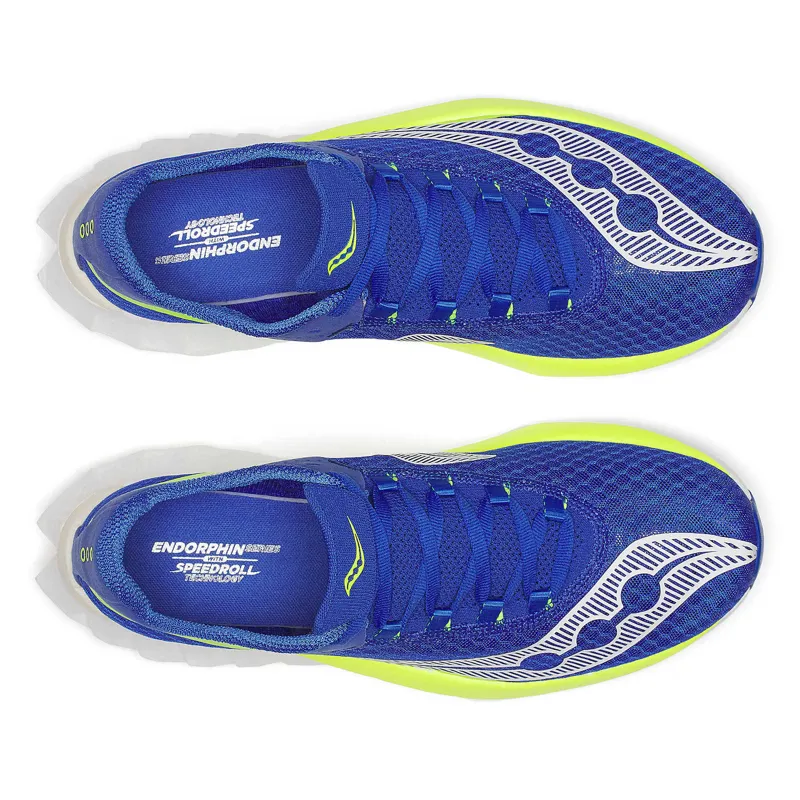 Saucony Men's Endorphin Pro 4 Shoes Lapis/Citron-4