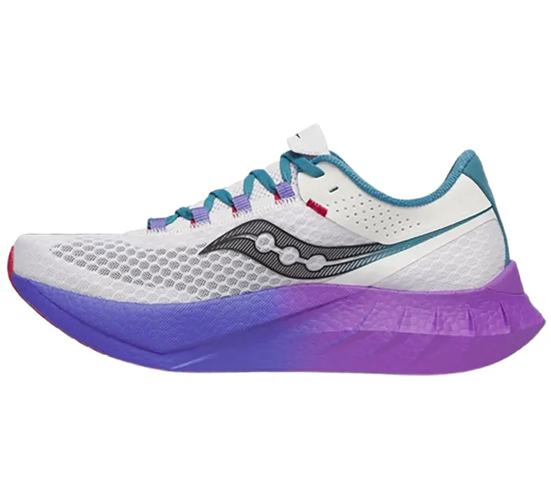 Saucony Men's Endorphin Pro 4 White/Shadow-1