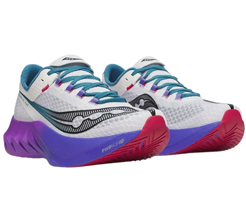 Saucony Men's Endorphin Pro 4 White/Shadow-2