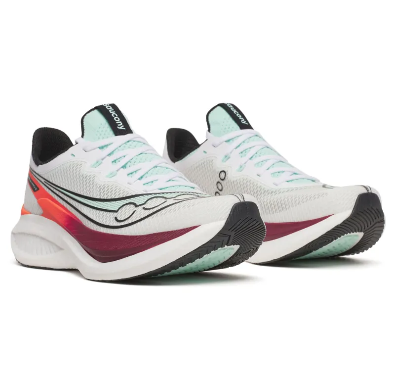 Saucony Men's Endorphin Pro 5 White/Crimson-2