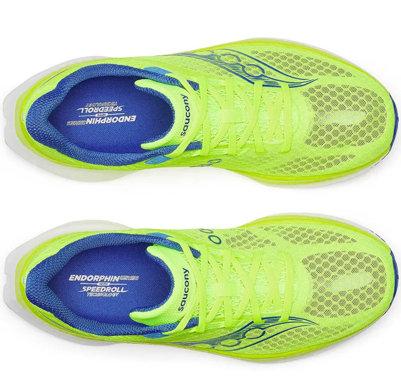 Saucony Men's Endorphin Speed 5 Citron/Lapis-4