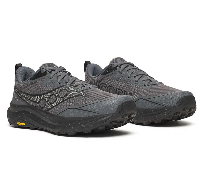 Saucony Men's Peregrine 16 Carbon/Black-2