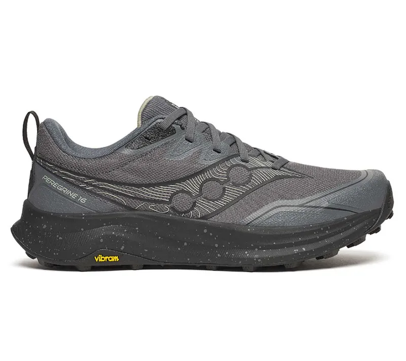 Saucony Men's Peregrine 16 Carbon/Black