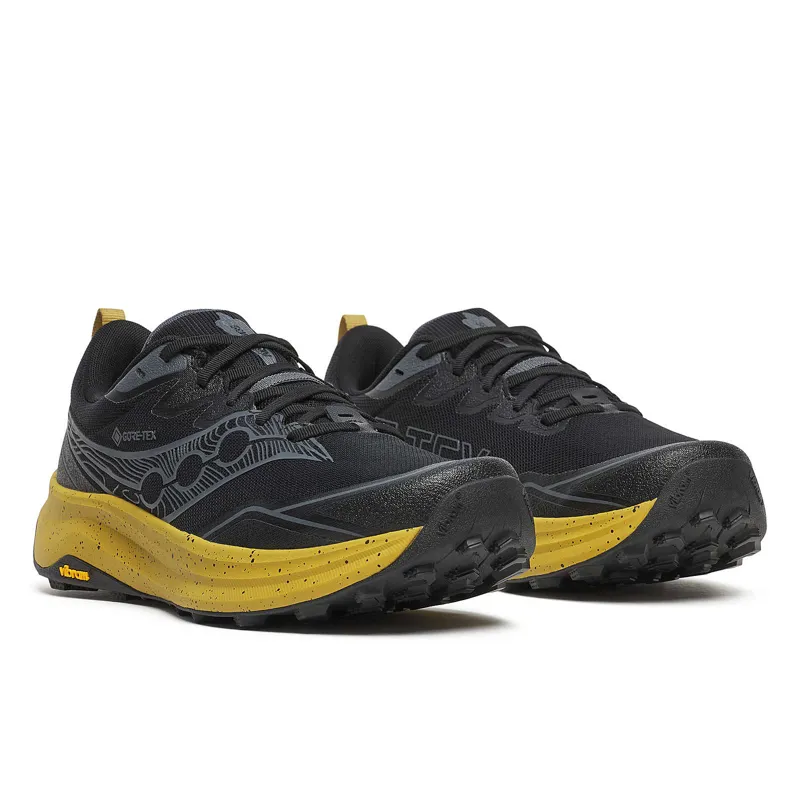 Saucony Men's Peregrine 16 GTX Black/Oil-2
