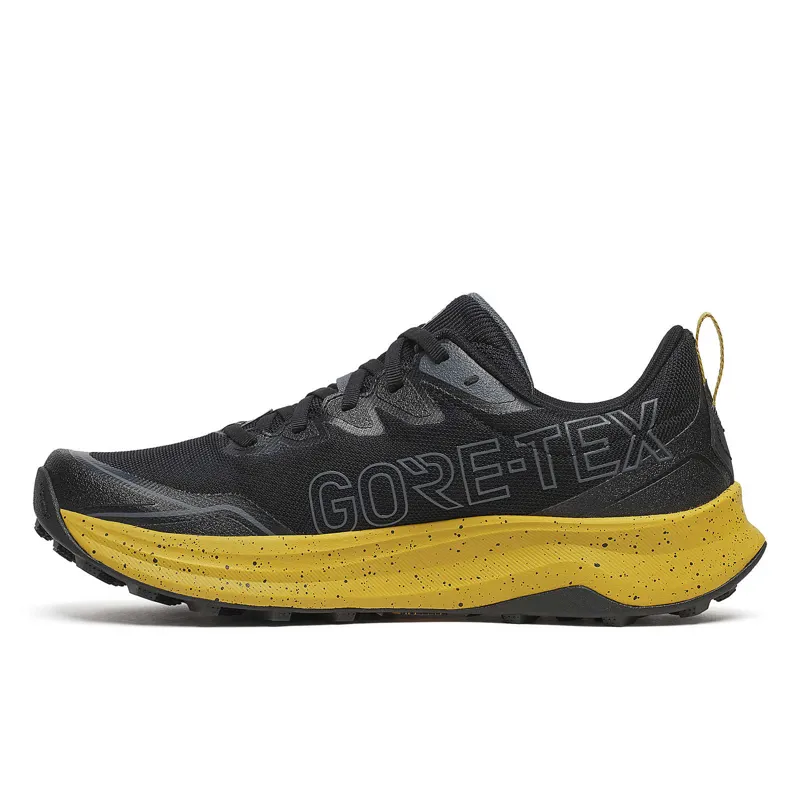 Saucony Men's Peregrine 16 GTX Black/Oil-1