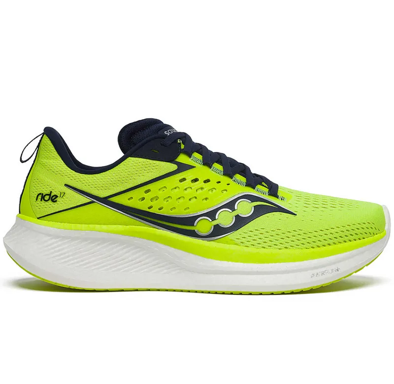 Saucony Men's Ride 17 Citron/Navy