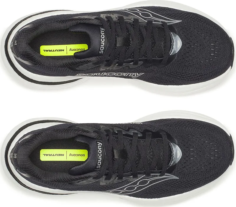 Saucony Men's Ride 19 Wide Black/Silver-4