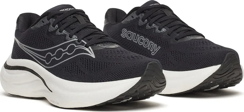 Saucony Men's Ride 19 Wide Black/Silver-2