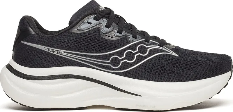 Saucony Men's Ride 19 Wide Black/Silver