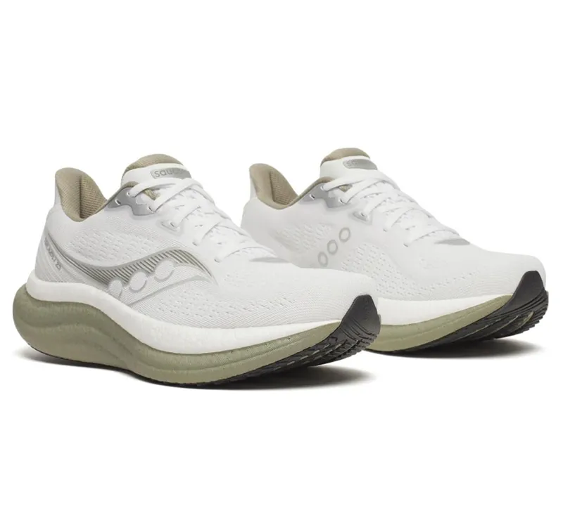 Saucony Men's Triumph 23 White/Laurel-2