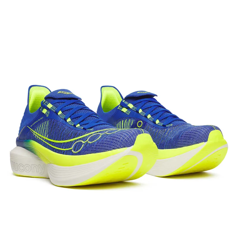 Saucony Unisex Endorphin Elite 2 Lapis/Citron-2