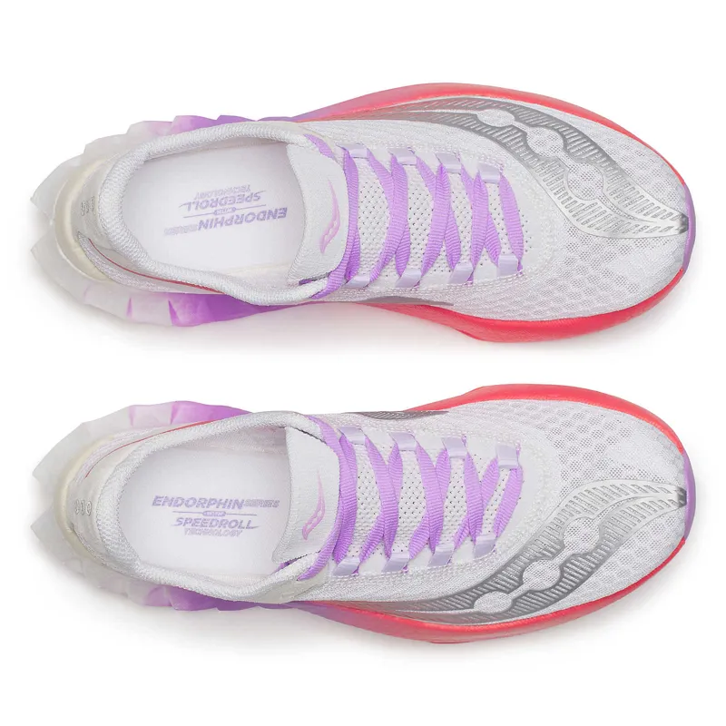 Saucony Women's Endorphin Pro 4 White/Crocus-4