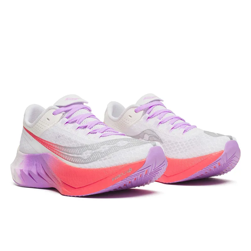 Saucony Women's Endorphin Pro 4 White/Crocus-2