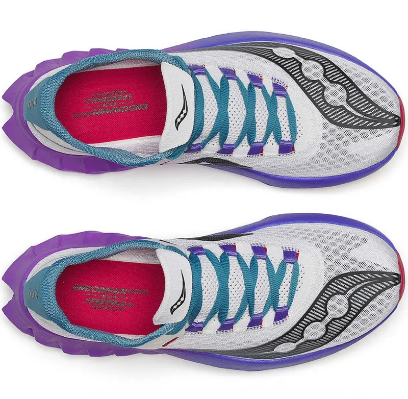 Saucony Women's Endorphin Pro 4 White/Shadow-4