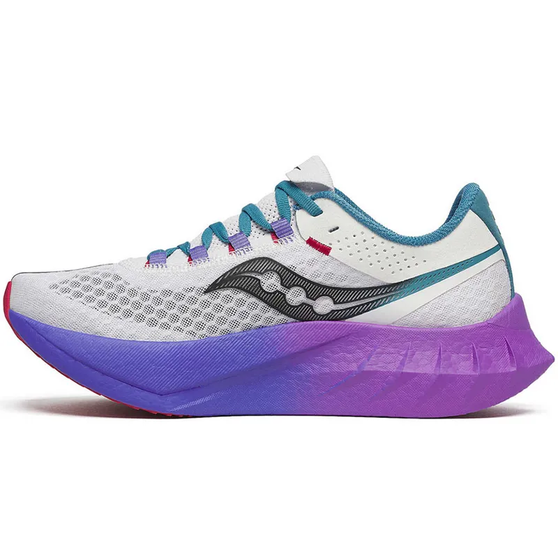 Saucony Women's Endorphin Pro 4 White/Shadow-1