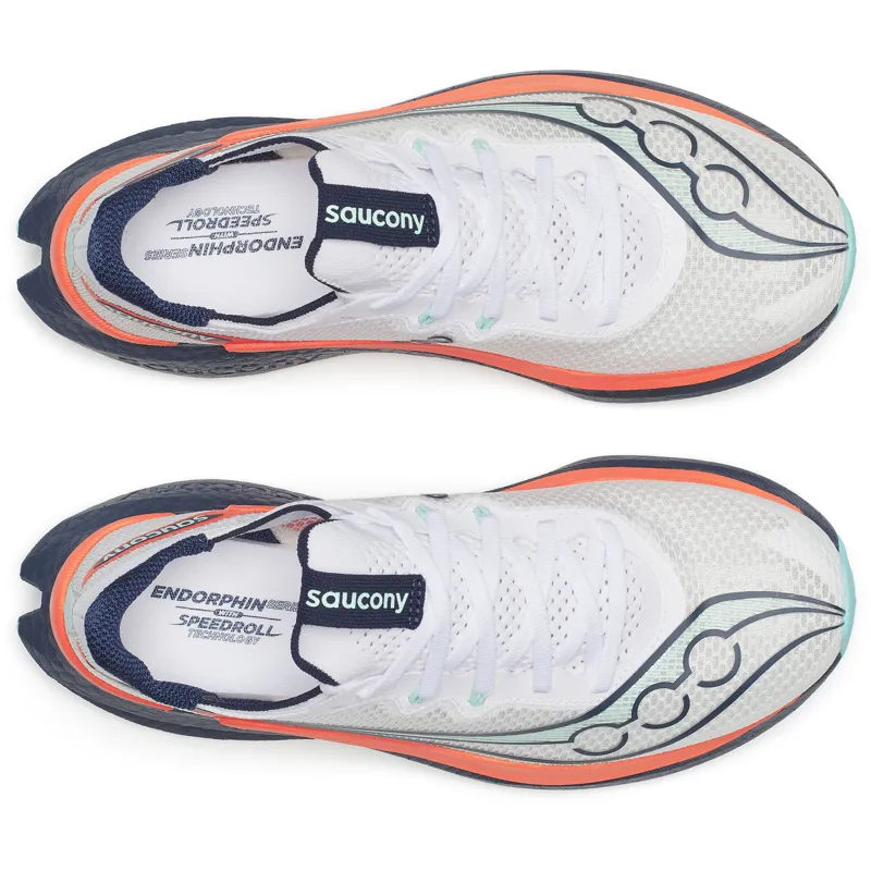 Saucony Women's Endorphin Pro 5 White/Navy-3