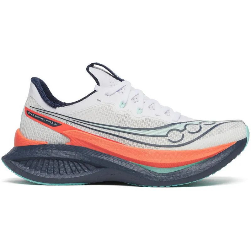 Saucony Women's Endorphin Pro 5 White/Navy