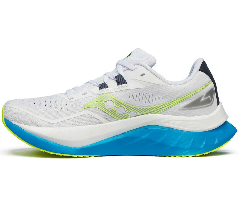 Saucony Women's Endorphin Speed 4 White/Vizblue-1
